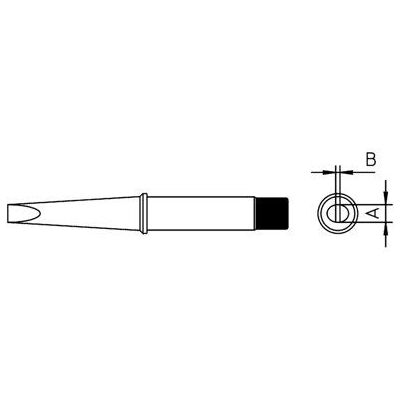 Weller CT2E7 Spare Soldering Tip - 7mm - 370°C Weller CT2E7 Spare Soldering Tip - 7mm - 370°C