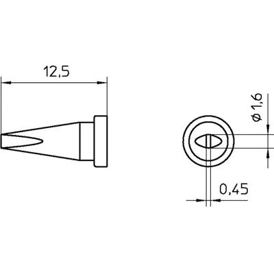 Weller T0054451699 - Lötspitze - Meißelform, 0.45 mm, 13 mm Weller T0054451699 - Lötspitze - Meißelform, 0.45 mm, 13 mm