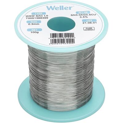 Filo saldante Weller WSW SAC L0 senza piombo - 1,2mm - 500g Filo saldante Weller WSW SAC L0 senza piombo - 1,2mm - 500g