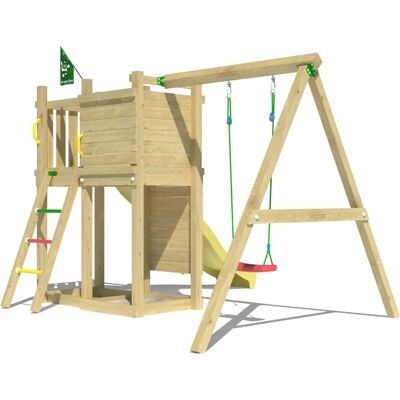 JUNGLE GYM Jungle Gym Deck Gelb Spielturm - Spielturm JUNGLE GYM Jungle Gym Deck Gelb Spielturm - Spielturm