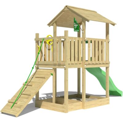 JUNGLE GYM Drift Hellgrüner Spielturm - Spielturm JUNGLE GYM Drift Hellgrüner Spielturm - Spielturm