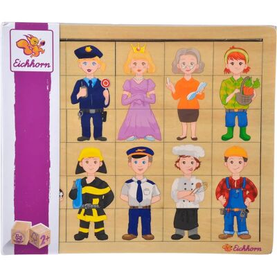Puzzle in legno Eichhorn - Professioni 30 pezzi - Giocattolo educativo in legno per bambini Puzzle in legno Eichhorn - Professioni 30 pezzi - Giocattolo educativo in legno per bambini