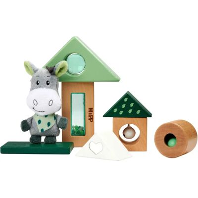 Rompecabezas para niños Eichhorn - Bloques de sonido de madera con burro - 8 piezas Rompecabezas para niños Eichhorn - Bloques de sonido de madera con burro - 8 piezas