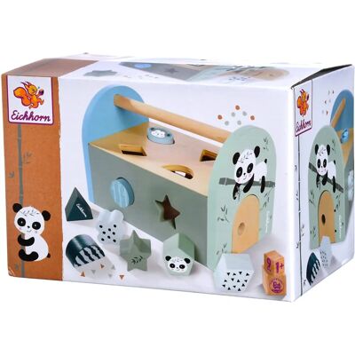 Juguete apilable Eichhorn - Panda, 8 bloques, aprendizaje infantil Juguete apilable Eichhorn - Panda, 8 bloques, aprendizaje infantil