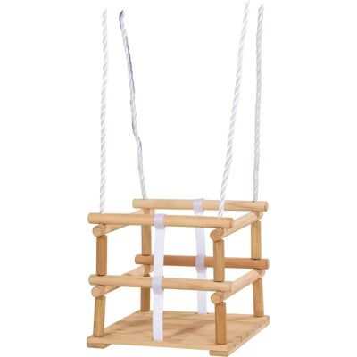 Eichhorn Columpio para jardín - Madera ajustable 30x30cm 140-210cm Eichhorn Columpio para jardín - Madera ajustable 30x30cm 140-210cm