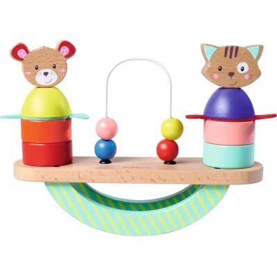 Eichhorn - Juego de apilar en madera Amigos - Juguete educativo Eichhorn - Juego de apilar en madera Amigos - Juguete educativo