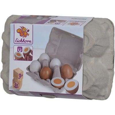 Set di Uova in Legno Bigbuy Fun - 6 Uova Realistiche per Bambini 3+ Set di Uova in Legno Bigbuy Fun - 6 Uova Realistiche per Bambini 3+