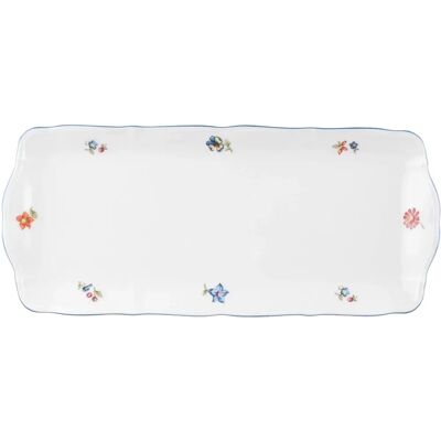 Seltmann Weiden Sonate Kuchenplatte - 35cm, Blumen, Blau Rand, Elegant Seltmann Weiden Sonate Kuchenplatte - 35cm, Blumen, Blau Rand, Elegant