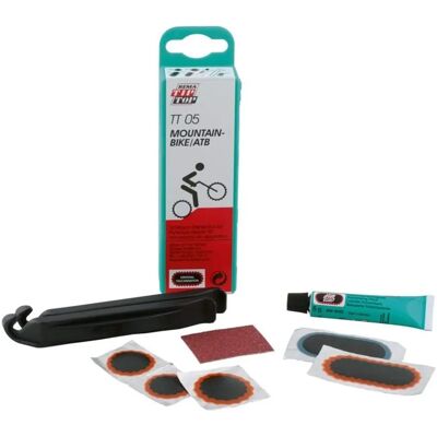 TIP TOP tt05 - Kit di riparazione di camere d'aria - Set completo con toppe e strumenti TIP TOP tt05 - Kit di riparazione di camere d'aria - Set completo con toppe e strumenti