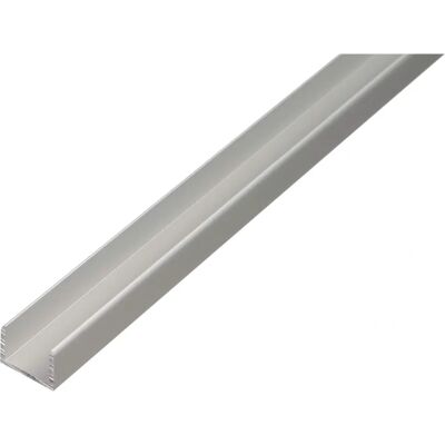 Alberts U-Profile Silver Aluminium Self-clamping Edge Protector - Edge Profile Alberts U-Profile Silver Aluminium Self-clamping Edge Protector - Edge Profile