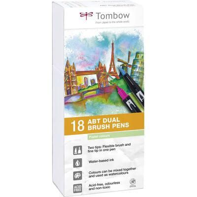 Tombow ABT-18P-5 Filzstift Fein 18 Stück - Filzstift Tombow ABT-18P-5 Filzstift Fein 18 Stück - Filzstift