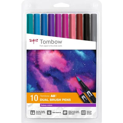 Set di 10 penne Tombow ABT Dual Brush - Colori galassia Set di 10 penne Tombow ABT Dual Brush - Colori galassia