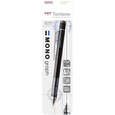 Tombow Mono Graph mechanische Bleistift - 0,5mm, Schwarz Tombow Mono Graph mechanische Bleistift - 0,5mm, Schwarz