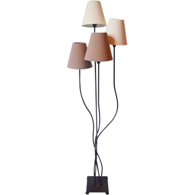 Naeve Lampadaire - Boho 4 flammes textile - Lampe sur pied - Publicité Naeve Lampadaire - Boho 4 flammes textile - Lampe sur pied - Publicité