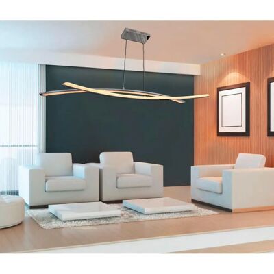 Naeve Theo Suspension LED - Métal, 140cm, Dimmable - Publicité Naeve Theo Suspension LED - Métal, 140cm, Dimmable - Publicité