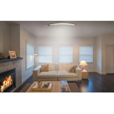 Naeve Bow Deckenleuchte - Metall, Chrom, 3000K - Deckenlampe Naeve Bow Deckenleuchte - Metall, Chrom, 3000K - Deckenlampe