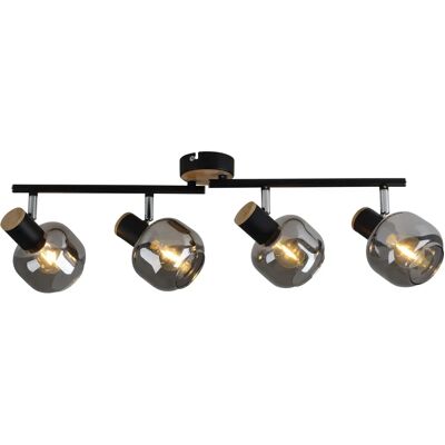 Näve Fumoso Ceiling Light - 4-Spot Black, Adjustable Näve Fumoso Ceiling Light - 4-Spot Black, Adjustable
