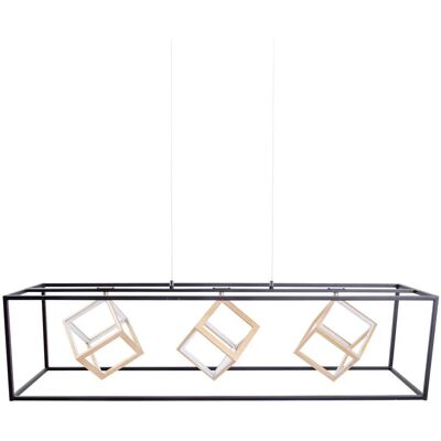 Naeve Tripolis LED-Pendelleuchte - 100cm, Schwarz & Gold Naeve Tripolis LED-Pendelleuchte - 100cm, Schwarz & Gold