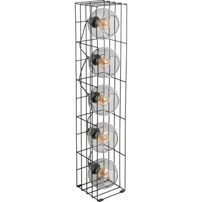 Naeve Cesta Lampe sur pied - Métal & Verre, E27, 95cm - Publicité Naeve Cesta Lampe sur pied - Métal & Verre, E27, 95cm - Publicité