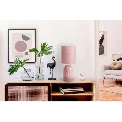 Lampe de table Naeve Erida - Céramique, Rose, 30cm Lampe de table Naeve Erida - Céramique, Rose, 30cm