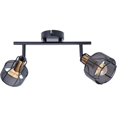 Näve Foro Wand-/Deckenleuchte - schwarz/gold - 2 Lampen Näve Foro Wand-/Deckenleuchte - schwarz/gold - 2 Lampen