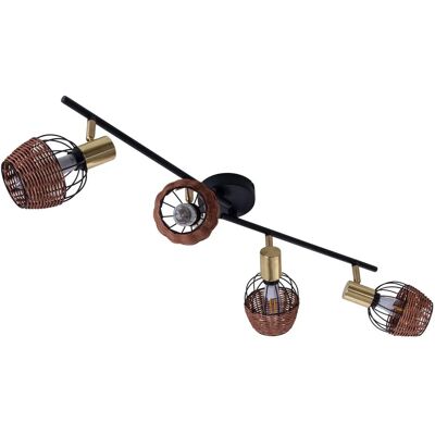 NÄVE Corbis Ceiling Spotlights - 4-Arm, 16cm, black NÄVE Corbis Ceiling Spotlights - 4-Arm, 16cm, black