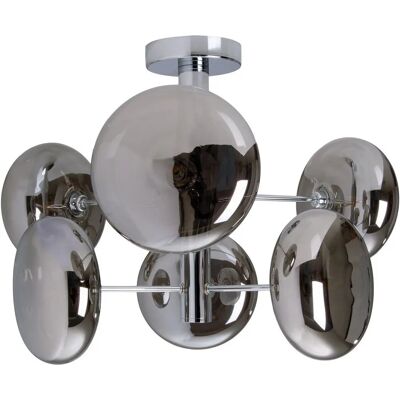 NÄVE Orion Deckenleuchte - 6-flammig, Silber, Ø 53cm - Deckenlampe NÄVE Orion Deckenleuchte - 6-flammig, Silber, Ø 53cm - Deckenlampe