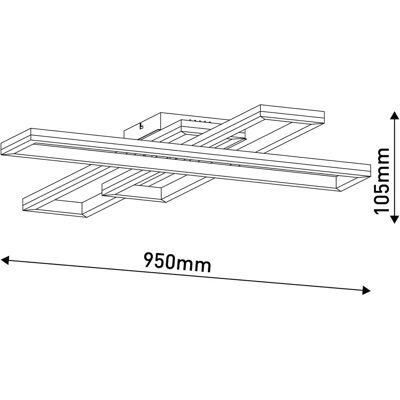 NÄVE Bantry LED Deckenleuchte - Dimmbar, RGB, 95cm NÄVE Bantry LED Deckenleuchte - Dimmbar, RGB, 95cm