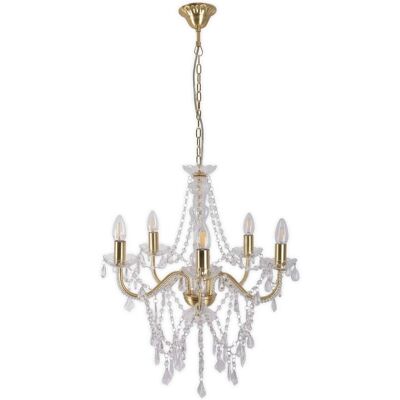 Näve Lighting Cecilia Multi Arm Chandelier Gold - Lighting Näve Lighting Cecilia Multi Arm Chandelier Gold - Lighting