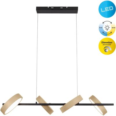 NÄVE Beige Pendant Light Tessa - 4 Flammig, Touch Dimmable, IP20 NÄVE Beige Pendant Light Tessa - 4 Flammig, Touch Dimmable, IP20