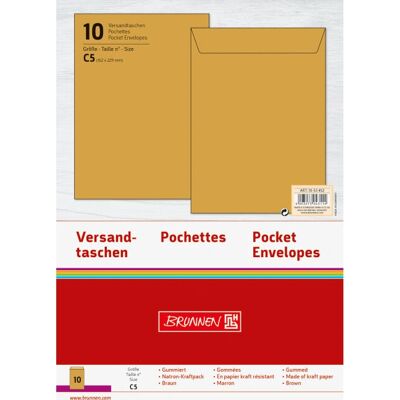 Brunnen 10-53 452 Umschläge - C5 Braun Packung mit 10 Brunnen 10-53 452 Umschläge - C5 Braun Packung mit 10