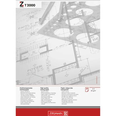 Brunnen T 2000 A4 Zeichenpapier - Skizzen & Layout Brunnen T 2000 A4 Zeichenpapier - Skizzen & Layout