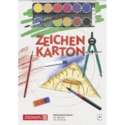 Brunnen A3 Drawing Paper - 190g/m² - 10 Sheets Brunnen A3 Drawing Paper - 190g/m² - 10 Sheets