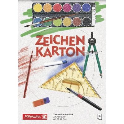 Brunnen 1047344 A4 190g/m² 10 Blätter Zeichenpapier - Produktart Brunnen 1047344 A4 190g/m² 10 Blätter Zeichenpapier - Produktart