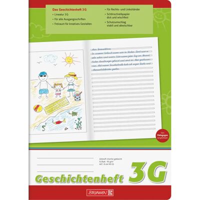Brunnen 104499103 Notebook - A4, 16 Seiten, Lineatur 3G Brunnen 104499103 Notebook - A4, 16 Seiten, Lineatur 3G