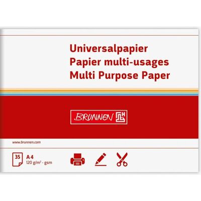 Brunnen 105123500 - Carta multifunzionale universale - 35 fogli Brunnen 105123500 - Carta multifunzionale universale - 35 fogli