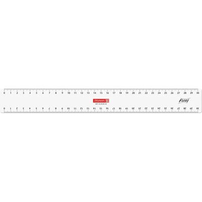 Règle en plastique transparent Brunnen 30cm - Ruler Règle en plastique transparent Brunnen 30cm - Ruler