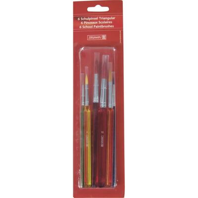 Brunnen Modell 1048932 - Set aus 6 dreieckigen Schulpinseln Brunnen Modell 1048932 - Set aus 6 dreieckigen Schulpinseln