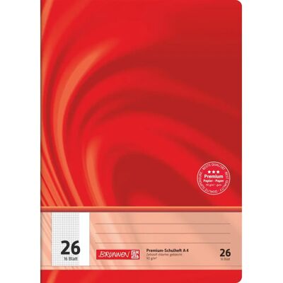 Brunnen Vivendi A4 Ligne 26 - Cahier scolaire - Rouge - Publicité Brunnen Vivendi A4 Ligne 26 - Cahier scolaire - Rouge - Publicité