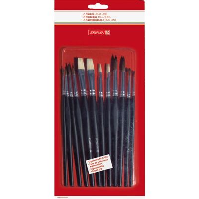 Brunnen Modelo 10-48 930 01 Set de Pinceles - 12 piezas Brunnen Modelo 10-48 930 01 Set de Pinceles - 12 piezas