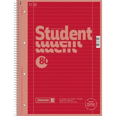 Brunnen 1067927123 Bloc-notes - Rouge - 80 feuilles Brunnen 1067927123 Bloc-notes - Rouge - 80 feuilles