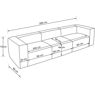KONSIMO Buffo - Einzelsofa - Grau - 73cm - Sofa KONSIMO Buffo - Einzelsofa - Grau - 73cm - Sofa