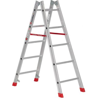 Euroline - Premium 305 Sprossenstehleiter 2x5 - 32mm Auftrittfläche - 280mm Abstand - Ladder Euroline - Premium 305 Sprossenstehleiter 2x5 - 32mm Auftrittfläche - 280mm Abstand - Ladder