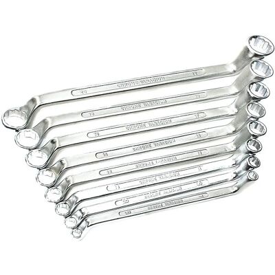 Mannesmann 8-Piece Ring Spanner Set - 6-22mm Mannesmann 8-Piece Ring Spanner Set - 6-22mm
