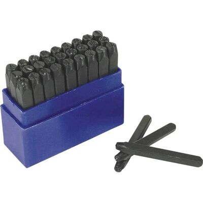 BrĂ¼der Mannesmann M 244-10 27 Piece Letter Punch Set - Letter Height 10mm BrĂ¼der Mannesmann M 244-10 27 Piece Letter Punch Set - Letter Height 10mm