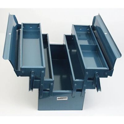 Caixa de ferramentas Brüder Mannesmann - 530mm, aço, azul, 6 compartimentos Caixa de ferramentas Brüder Mannesmann - 530mm, aço, azul, 6 compartimentos