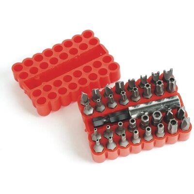 Ensemble de 33 bits profil T Brüder Mannesmann M 297-33 - Kit de tournevis Ensemble de 33 bits profil T Brüder Mannesmann M 297-33 - Kit de tournevis