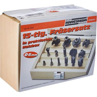 Brüder Mannesmann M54515 - Conjunto com 15 brocas de 6 mm Brüder Mannesmann M54515 - Conjunto com 15 brocas de 6 mm