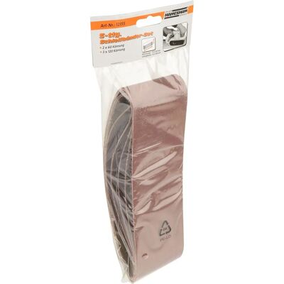 Ceinture de papier de verre Mannesmann - Grain 60/120 - 533mm x 75mm Ceinture de papier de verre Mannesmann - Grain 60/120 - 533mm x 75mm