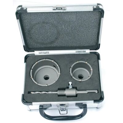 Brüder Mannesmann Carbide Percussion Core Drill Set - 60/80mm Brüder Mannesmann Carbide Percussion Core Drill Set - 60/80mm